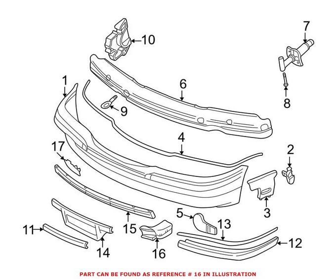 Brake Air Duct - Front Passenger Right